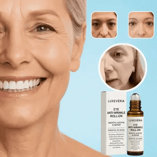 Luxevéria Eye Roller for Puffiness | Removes 97% of under-eye bags in 60 seconds — Instantly look 10 years younger!