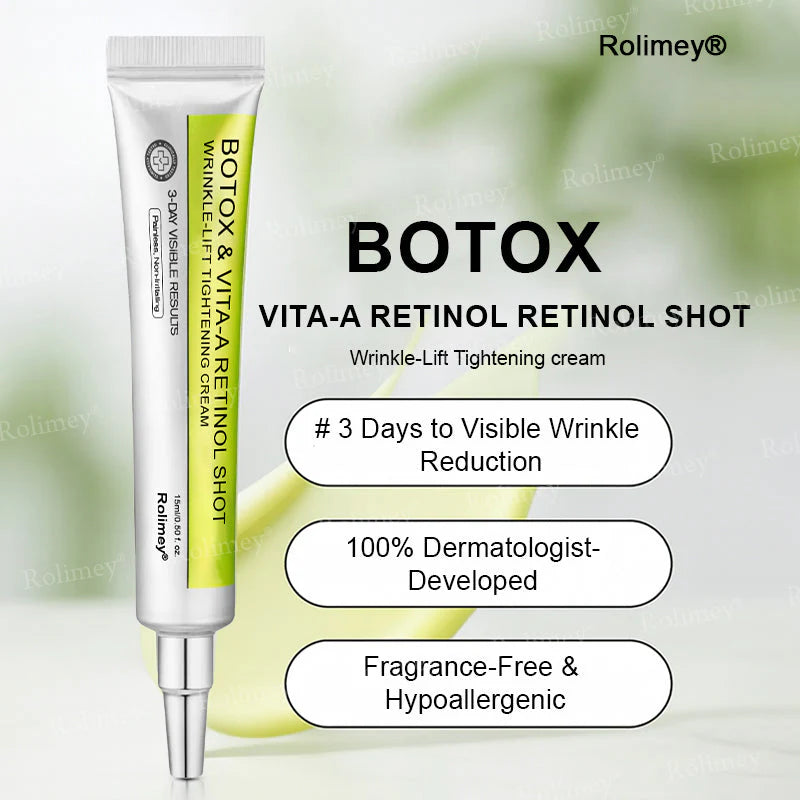 🪄💫Made and shipped from the USA 💫Rolimey® Botox & Vita-A Retinol Shot Wrinkle-Lift Tightening cream - Last Day Promotion 70% OFF
