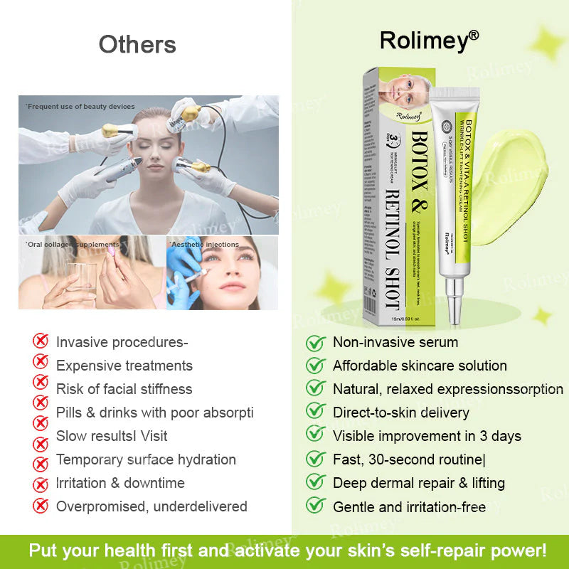 🪄💫Made and shipped from the USA 💫Rolimey® Botox & Vita-A Retinol Shot Wrinkle-Lift Tightening cream - Last Day Promotion 70% OFF