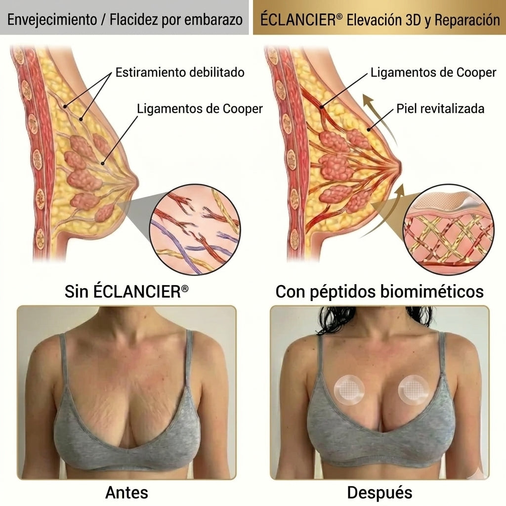 ÉCLANCIER®: adhesivo avanzado de microagujas nano para el aumento mamario dirigido