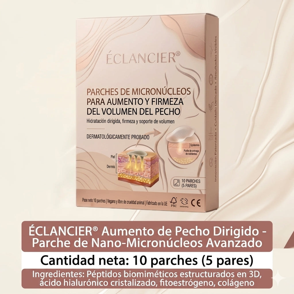 ÉCLANCIER®: adhesivo avanzado de microagujas nano para el aumento mamario dirigido