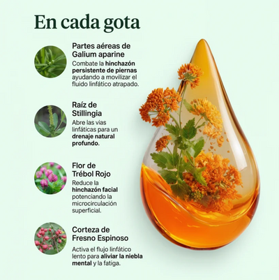 Gotas de Drenaje Linfático: Detox Natural y Anti Hinchazón