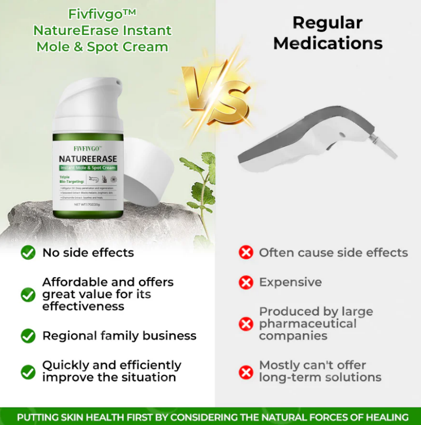 ✅ Tienda oficial: Fivfivgo™ Crema instantánea para lunares y manchas NatureErase