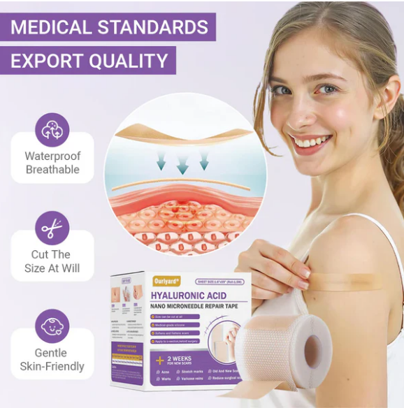 ✅Tienda oficial | Ourlyard® Cinta reparadora de nanoagujas de ácido hialurónico