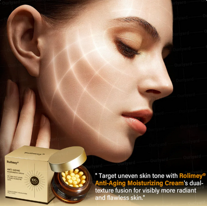 Rolimey® Crema hidratante antienvejecimiento con ácido hialurónico, retinol y colágeno – para rostro, cuello, escote y piernas – Fabricada en el Reino Unido – Uso diurno y nocturno