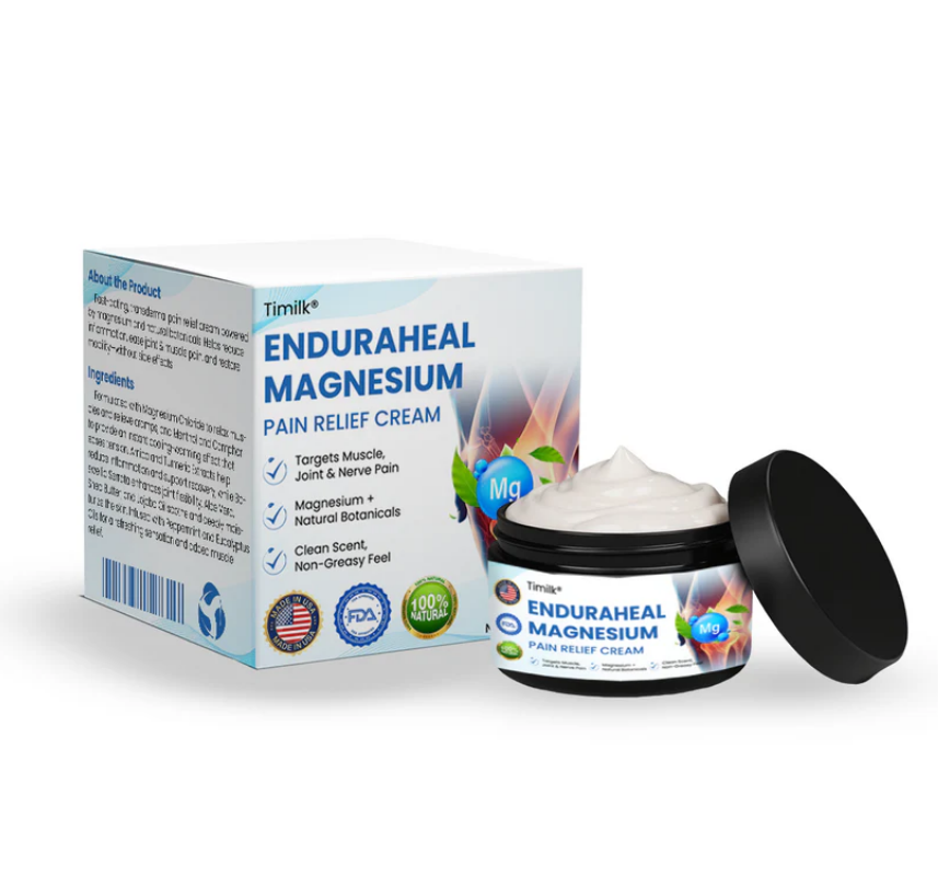 Timilk® EnduraHeal Magnesium Pain Relief Cream (Treats Arthritis, Neuropathy, Rheumatism, Sports Injuries & More)