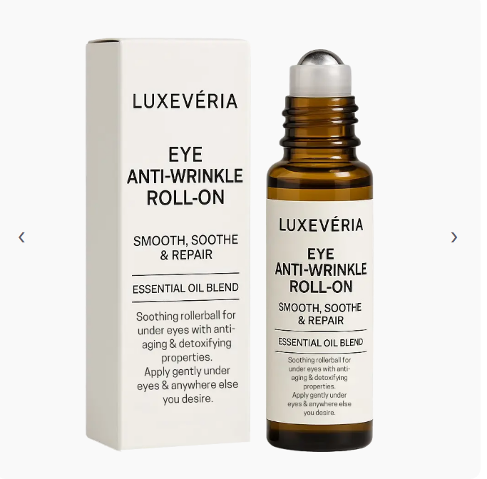 Luxevéria Eye Roller for Puffiness | Removes 97% of under-eye bags in 60 seconds — Instantly look 10 years younger!