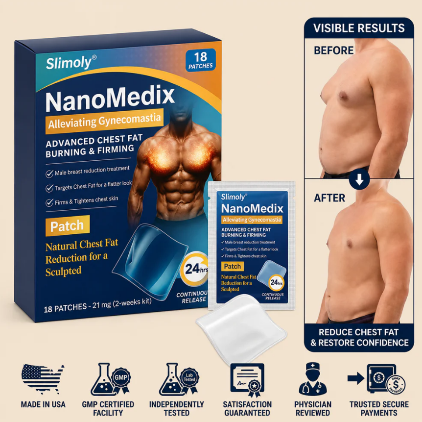NanoMedix Gynecomastia Chest Fatburn & Firm Patch
