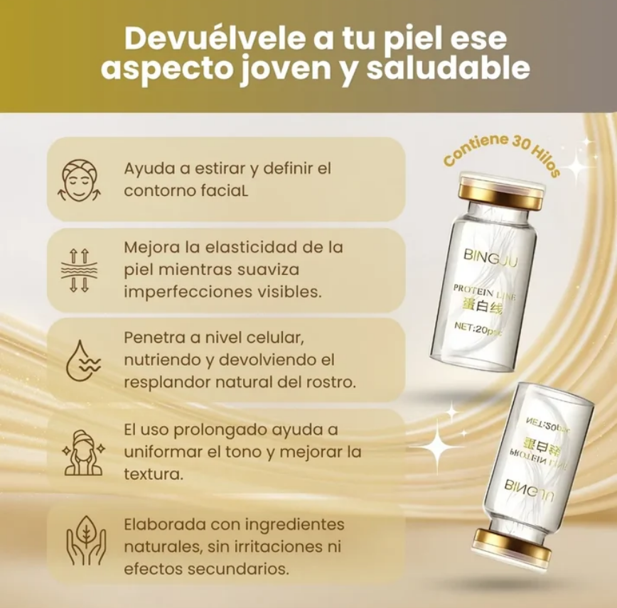 Conjunto de fios de colágeno absorvíveis para lifting + Sérum