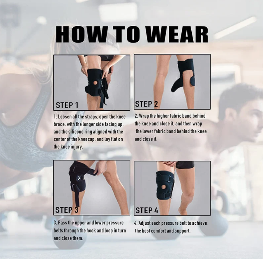 Breathable Adjustable Knee Support Brace