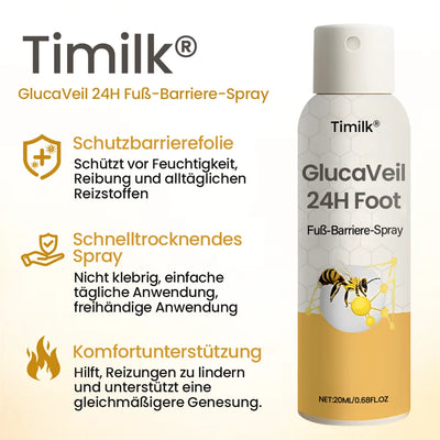 GlucaVeil 24H Fuß-Barriere-Spray