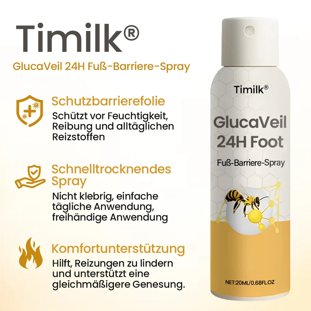 GlucaVeil 24H Fuß-Barriere-Spray